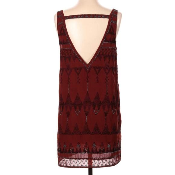 Free People Frances Bean XS Beaded Rust Dress - Picture 4 of 9